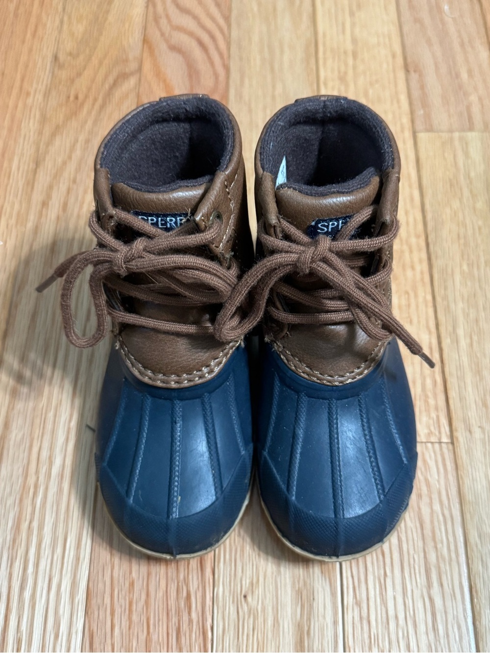 Sperry Kids Navy & Brown Waterproof Duck Boots